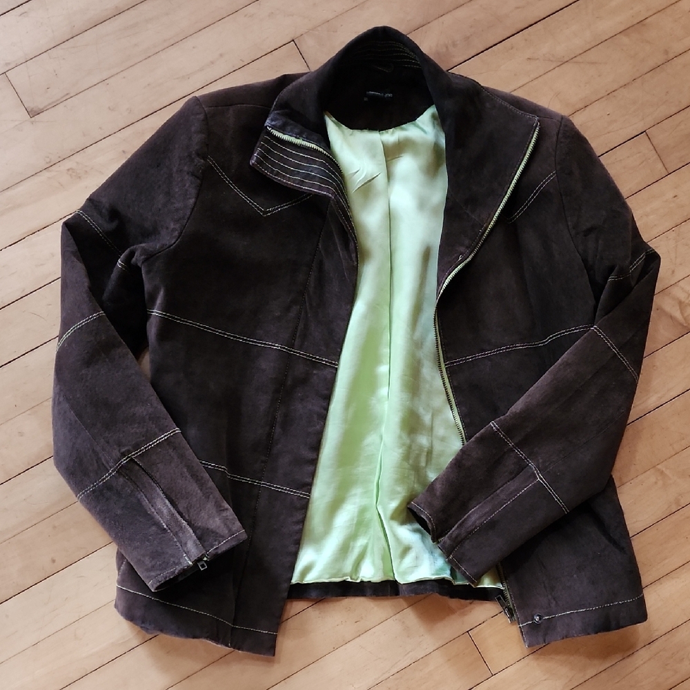 Brown Leather Jacket - Picture 2 of 4